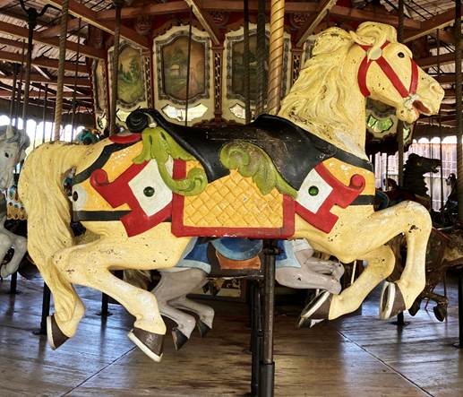 A carousel with a horse

AI-generated content may be incorrect.
