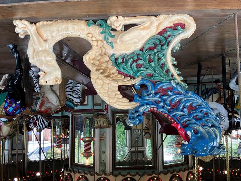 A close-up of a carousel
AI-generated content may be incorrect.