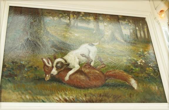 A picture containing text, indoor, picture frame, painting

Description automatically generated