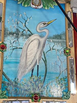 A painting of a crane
AI-generated content may be incorrect.