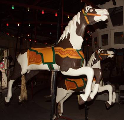 A horse in a room
Description generated with very high confidence