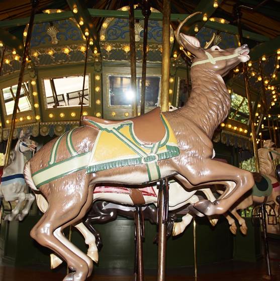 A statue of a carousel
Description automatically generated
